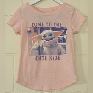 Star Wars Come To The Cute Side Baby Yoda Shirt Small (6-6X)
